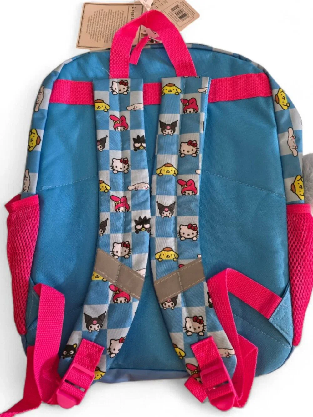Hello Kitty Friends Sequin Mini Backpack Glitter Sanrio Kids Bag NWT Pom Pom